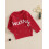 (0-6 Months, Red) Weihnachtspullover für Kleinkinder, gerippt, Strickpullover 3