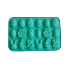 Adornos de Pascua Molde de Pascua con forma de huevo y conejito para hornear pasteles y chocolates para fiestas temáticas de Pascua