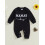 (6-12 Months, Black) Βρεφικό Αγόρι Άνοιξη-Φθινόπωρο με Κέντημα 4