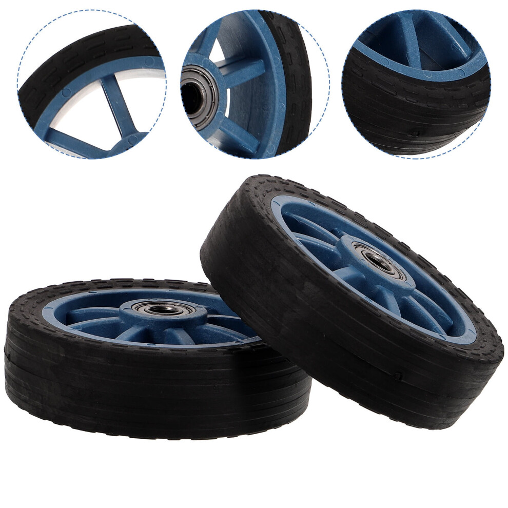 Worgeous wheelchair replacement parts Casters PVC Round for Wheelchairs 2Pcs