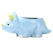 Ghiveci suculent din ceramică cu dinozauri, 12,7 cm