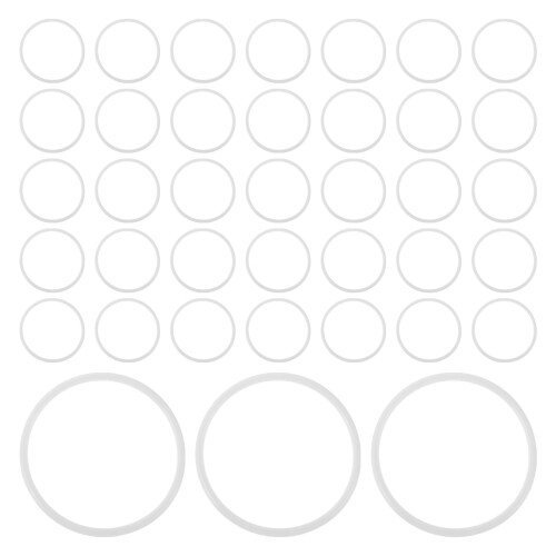 40pcs Plastic Embroidery Hoops 10cm White