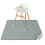 Tapete impermeável Baby Splat para cadeira alta, 128 x 128 cm (50,4 x 50,4 polegadas). 1