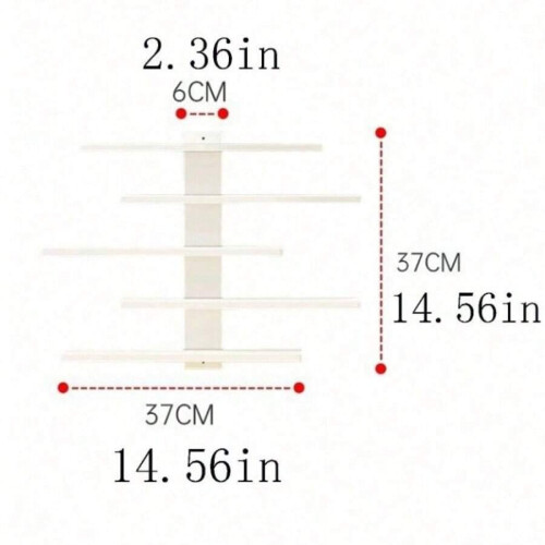 Väggmonterad dekorativ hylla minimalistisk modern 1-pack 1