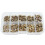 520pcs M2 M2.5 M3 Metric Female Thread Knurled Brass Threaded Insert Embedded Nuts Assortment Kit 1