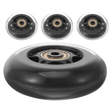 FRCOLOR PU silent wheels 2.5 inch 4 pcs