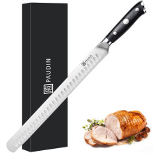 PAUDIN 12 Inch Carving Knife, Premium Slicing Knife with with High Carbon Stainless Steel for Cutting Smoked Brisket, BBQ Meat, Turkey - Ergonomic G10
