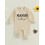 (3-6 Months, Khaki) Βρεφικό Αγόρι Άνοιξη-Φθινόπωρο με Κέντημα 4