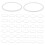40pcs Plastic Embroidery Hoops 10cm White 5