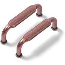 Poignées de meuble en cuivre antique, lot de 6, entraxe de 76 mm