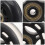 FRCOLOR4 τεμάχια Διαφανείς αθόρυβες ρόδες PU 2,5" για πατίνια, αποσκευές και έπιπλα – 7