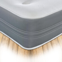 Starlight Beds - Memory Foam Cool Comfort 8" Deep Hand Tufted Spring Grey Mattress. King Size Mattress: 150cm x 200cm