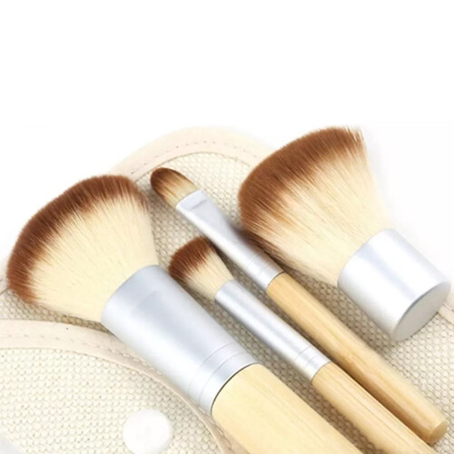 Ensemble de pinceaux de beauté à poils en nylon, 4 pièces 1