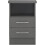 Seconique Seconique Nevada 2 Drawer Bedside in 3D Effect Grey 4