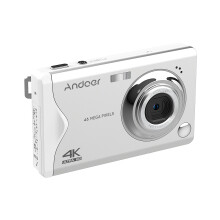 Digitalkamera for barn 3,0" TFT, 48 MP, 16X zoom, 4K-video, 2 batterier inkludert – kompatibel med barn