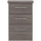 Seconique Seconique Nevada 3 Drawer Bedside in Black Wood Grain 4