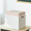 Under Desk Book Storage Box White Plastic A4 with Wheels 7