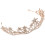 Golden Rhinestone Tiara for Bride – Wedding Headpiece 4
