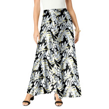 Női Plus Size Ultrasmooth Szövet Maxi Szoknya