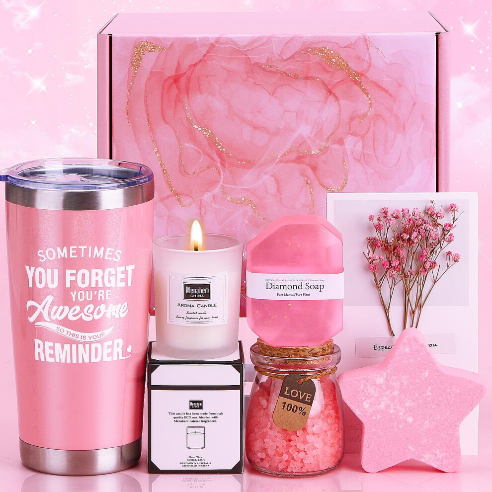 Tudou Birthday Pamper Gifts For Women, Unique Self Care Package Relaxation Spa Bath Set For Her, Get Well Soon Gifts For Women, Ladies Pamper Hamper