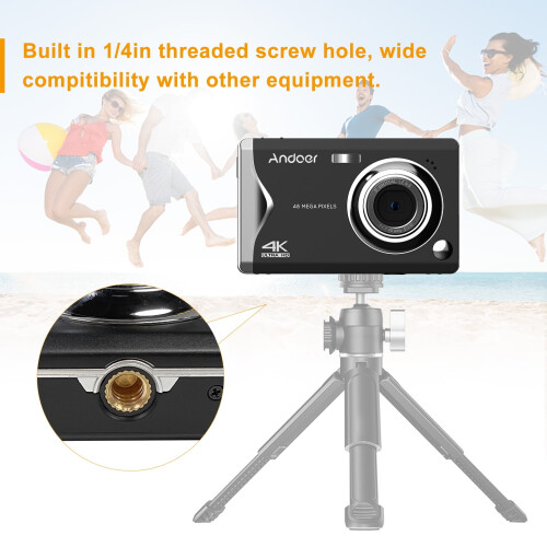 Ψηφιακή κάμερα για παιδιά 3.0" TFT, 48MP, ζουμ 16X, βίντεο 4K, 2 μπαταρίες που 2