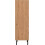 Seconique Seconique Leon 2 Drawer 2 Shelf Cabinet in Medium Oak Effect 5