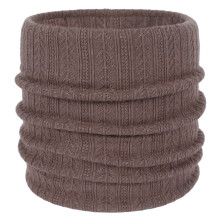 Cachecol infinito de inverno com camada dupla, forro de lã polar, formato circular, ideal para presentear.