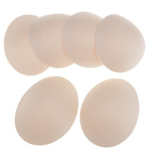 3 Paar runde Push-up-BH-Einlagen, herausnehmbar und waschbar, Beige