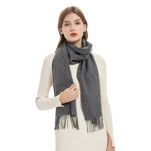 Cachecol grande e grosso, manta felpuda e volumosa de lã, ideal para o inverno, 183 x 30 cm (72 x 12 polegadas).