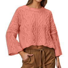 Maglione natalizio brutto da donna, pullover oversize in maglia, maniche lunghe, morbido e accogliente – Adatto alle feste natalizie