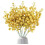 Hastes de frutinhas douradas com glitter, 7,8 polegadas, 10 unidades 1