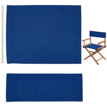 GORGECRAFT 1 Set Replacement Seat Cover for Directors Chair Marine Blue Directors Chair Cloth Cover Canvas Folding Seat and Back Cloth Kit with Wood