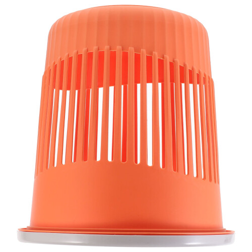 Orange Trash Can for Home Made from PP Material Simple Design Wide Application 1 Piece 2