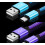 Καλώδιο USB 2 τεμαχίων, καλώδιο υπερταχείας φόρτισης για Android, πλεγμένο καλώδιο USB 1