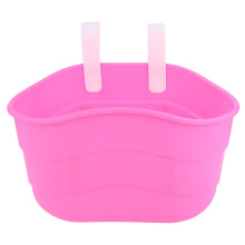 Panier de guidon suspendu en plastique pour trottinette/vélo enfant (rose)