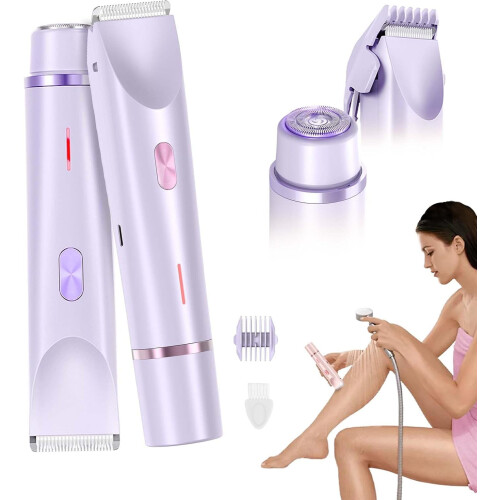 Dermave Trimmer2.0, 2 σε 1IPX7 Αδιάβροχο τρίμερ μπικίνι και προσώπου για βρεγμένα/ξηρά μαλλιά