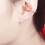 1 τεμάχιο ασημένια σκουλαρίκια Criss Ear Cuff χωρίς τρύπημα για γυναίκες, πάρτι, 5