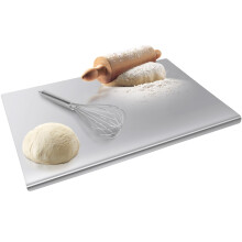 saerryor Stainless Steel Chopping Board, Baking Board, Cutting Boards, Cutting Boards for Kitchen with Counter Lip, Heavy Duty Cutting Board for Meat