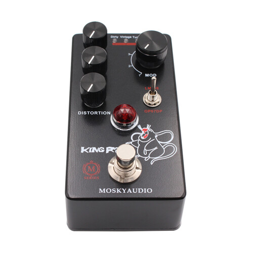 MOSKYAudio Effect Maker, Rat Portable Processor Fuzz Pedal - Mode Switch Portable4Mode QISUO SIMBAE Ele KI Maker RAT 2