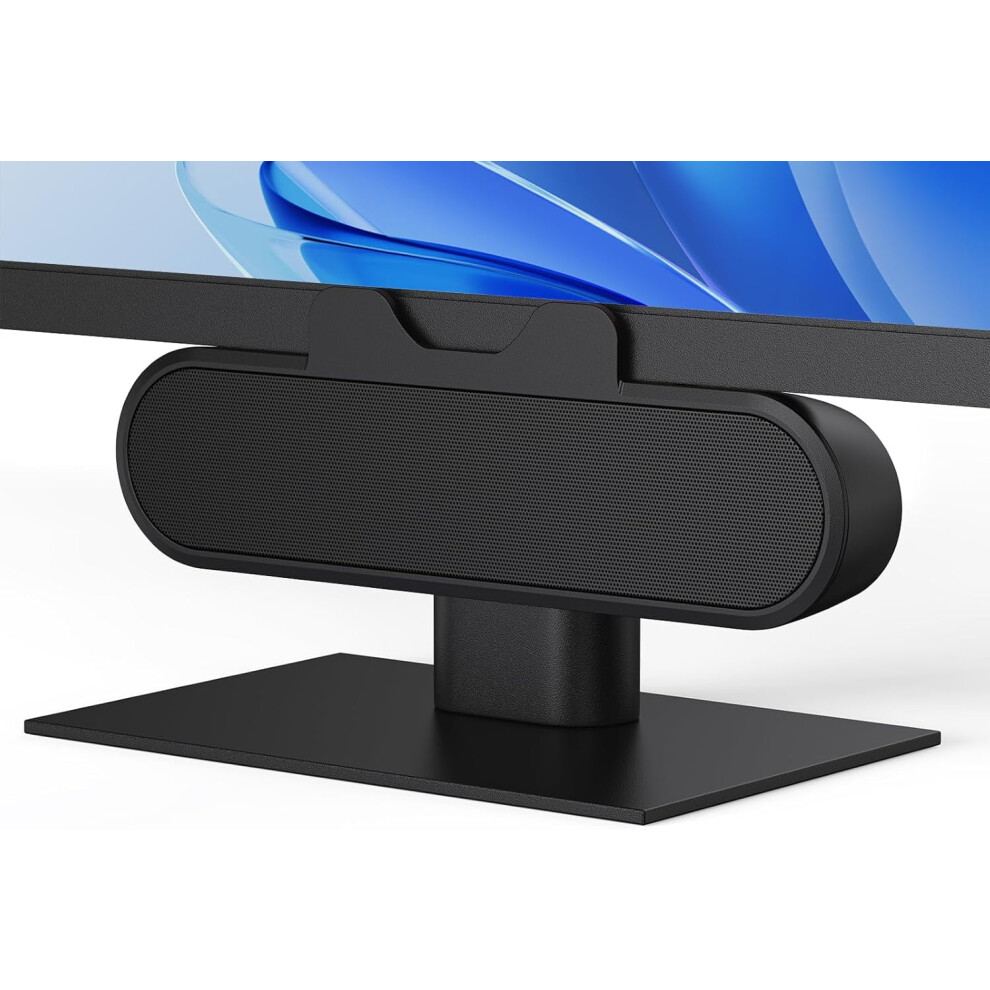 Usb Monitor Speaker Bar For Desktop Pc Â Clip-On Wired Desk Speakers With Hd Stereo Sound, Compatible With Laptop 9152228218307
