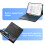 Capa com teclado compatível com iPad Pro de 11 polegadas (2024, M4, 5ª geração), capa tipo folio sem fio destacável com suporte para Apple 6