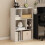 Furinno Daly 6-Cube Irregular Cubes Bookcase, Bookshelf, Storage Organizer, White 2
