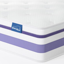 wowttrelax Double Mattress 4ft6, 8 Inch Memory Foam Mattress, Medium Firm Feel Comfort Sleep, 7 Zone for Pressure & Back Pain Relief, Motion Isolation