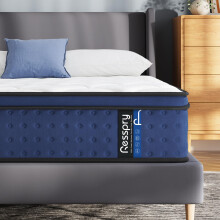 Resspry Small Double Mattress, 10Inch Hybrid Mattress for Pressure Relief, Breathable Foam with Individually Pocket Spring, Medium Firm Small Double