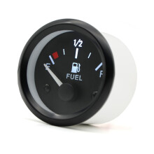 2'' 52mm brandstofniveaumeter, brandstofmeter met wijzer en verlichte rand voor auto's.