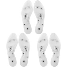 Magnetic Acupressure Massage Insoles - Soft Breathable Washable, Foot Therapy Reflexology Inserts for Men Women Foot Pain Relief