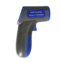 OWSOO digitaalinen kädessä pidettävä kierroslukumittari (2,5–99999 RPM mittaus) taustavalaistulla LCD-näytöllä moottorisorville