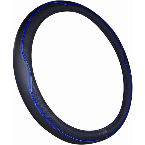 Capa para volante em couro de microfibra de 14 a 14,25 polegadas