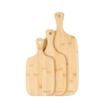 Salter Wooden Chopping Boards - 3 Piece Bamboo Chopping Board Set - 30cm, 35cm, 45cm, Chop, Cut & Carve Meat, Vegetables, Cheese & Bread, Protects