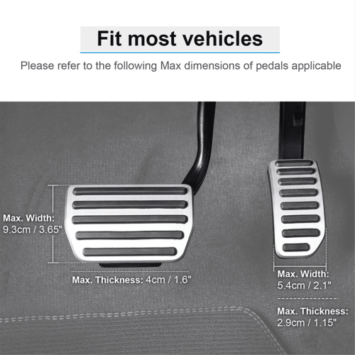 Pedal Extender For Brakes And Accelerator With Adjustable Length And Angle For Short Drivers ! 1